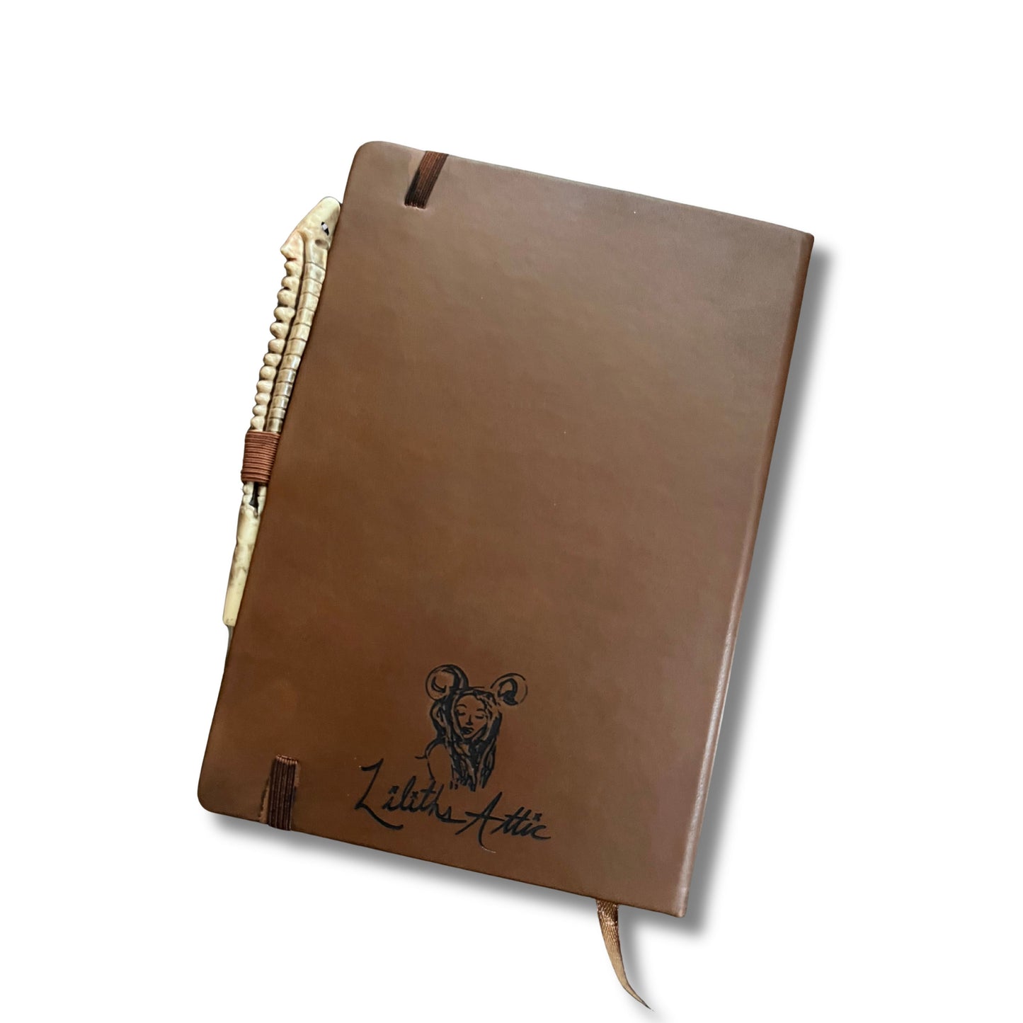 Witch Spell Book Journal with Bone Pen