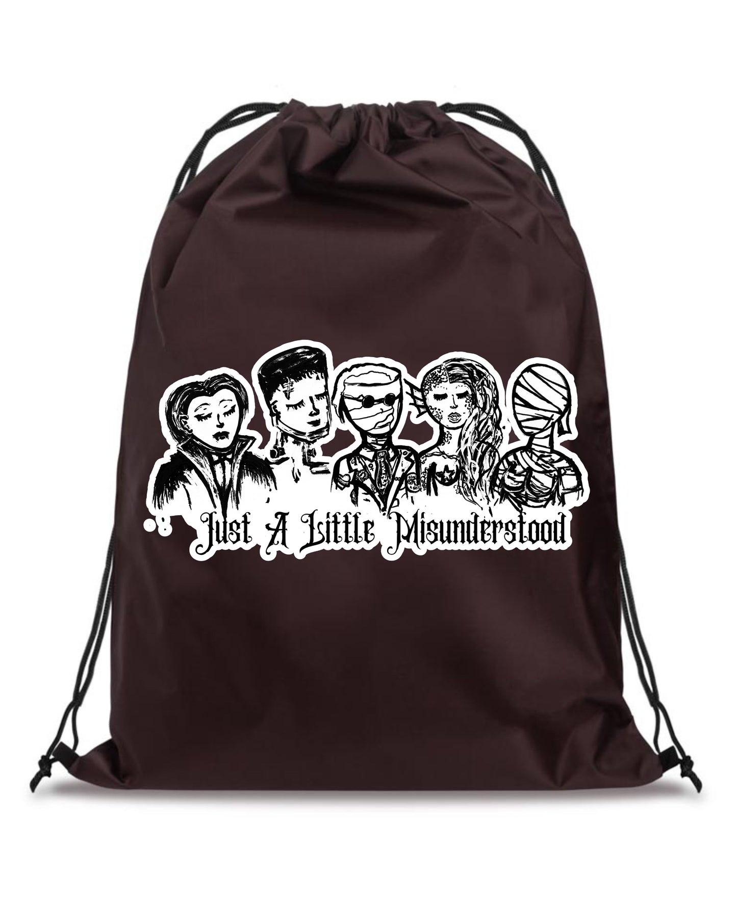 "Just A Little Misunderstood" Draw String Bag