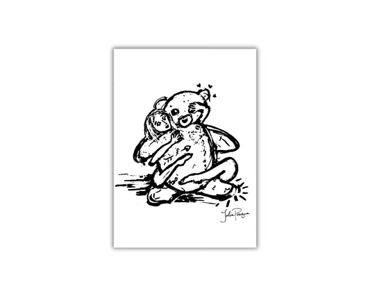 Bear Hug, 5 x 7