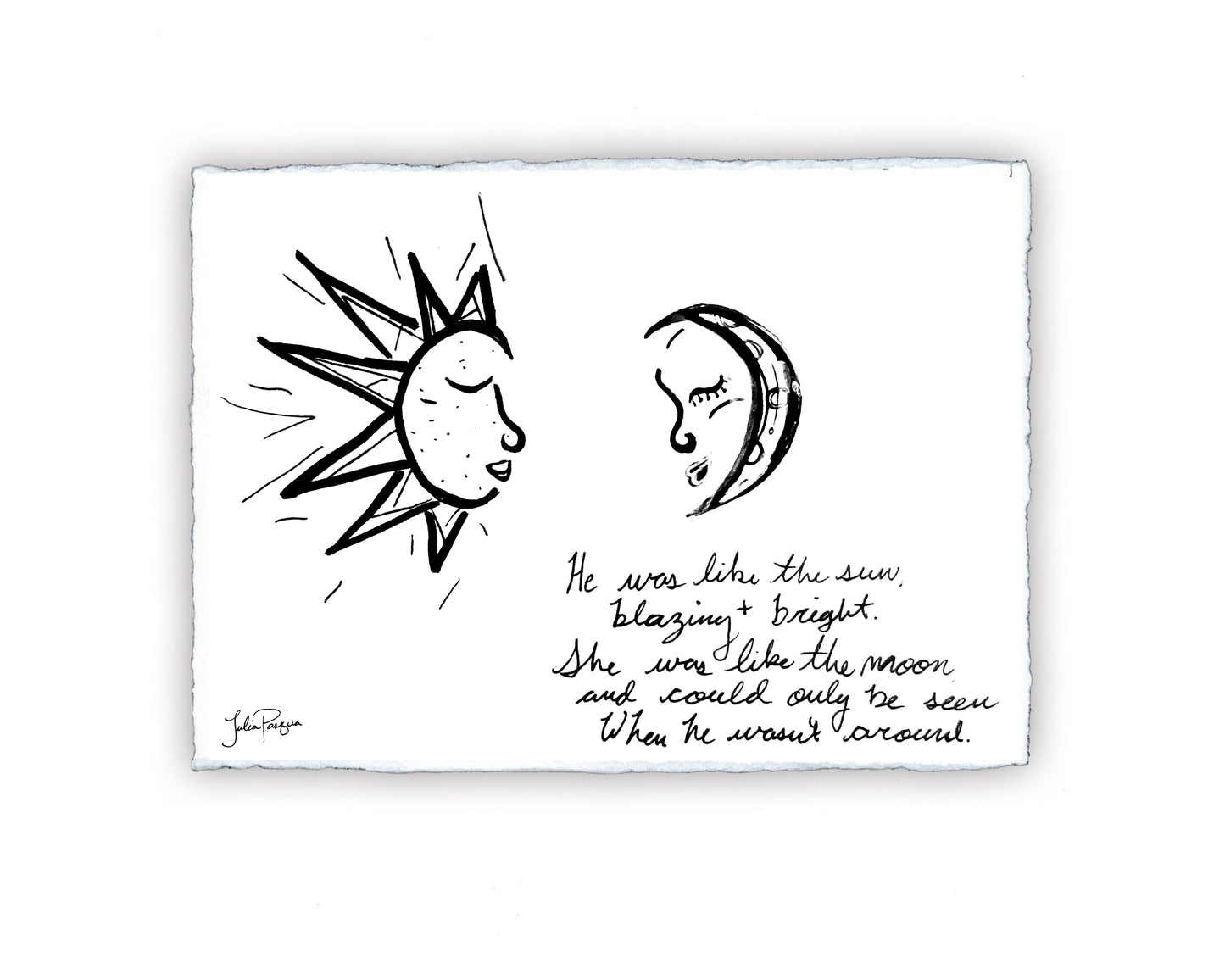 He Was Like The Sun Print, 8 x 10