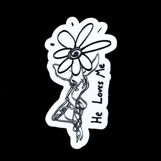 He Loves Me Sticker