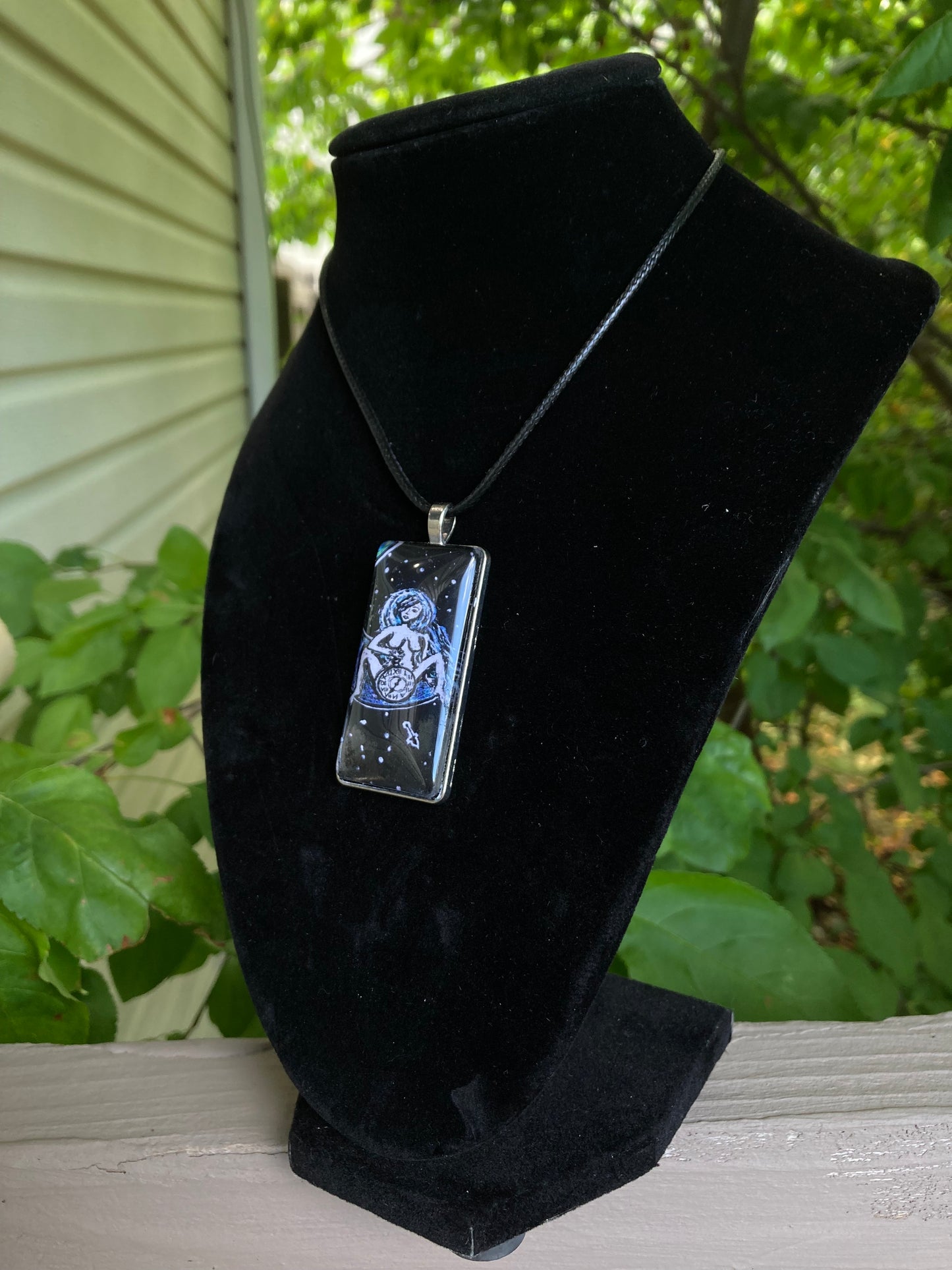 Woman on Moon Pendant