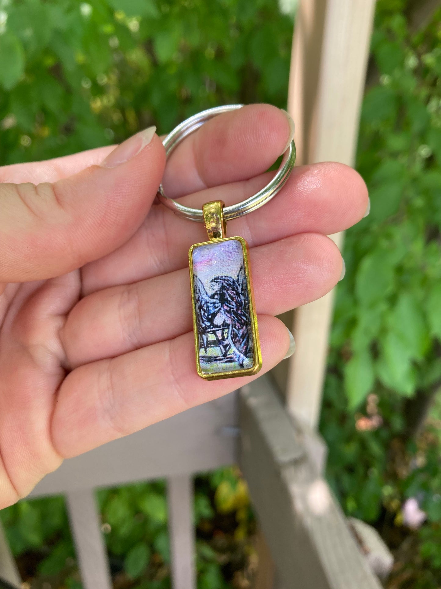 Angel on Fence (Small) Pendant