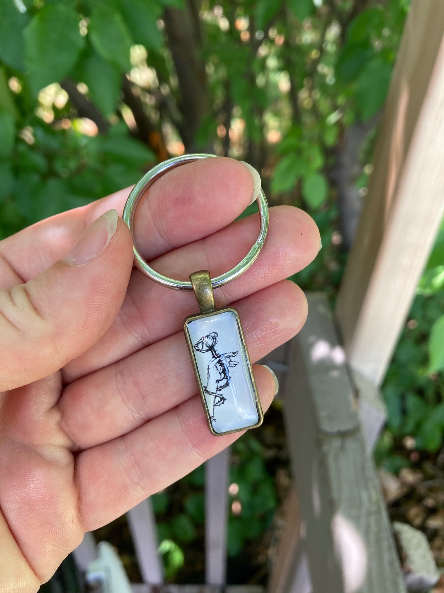 Hand with Rose (Small) Pendant