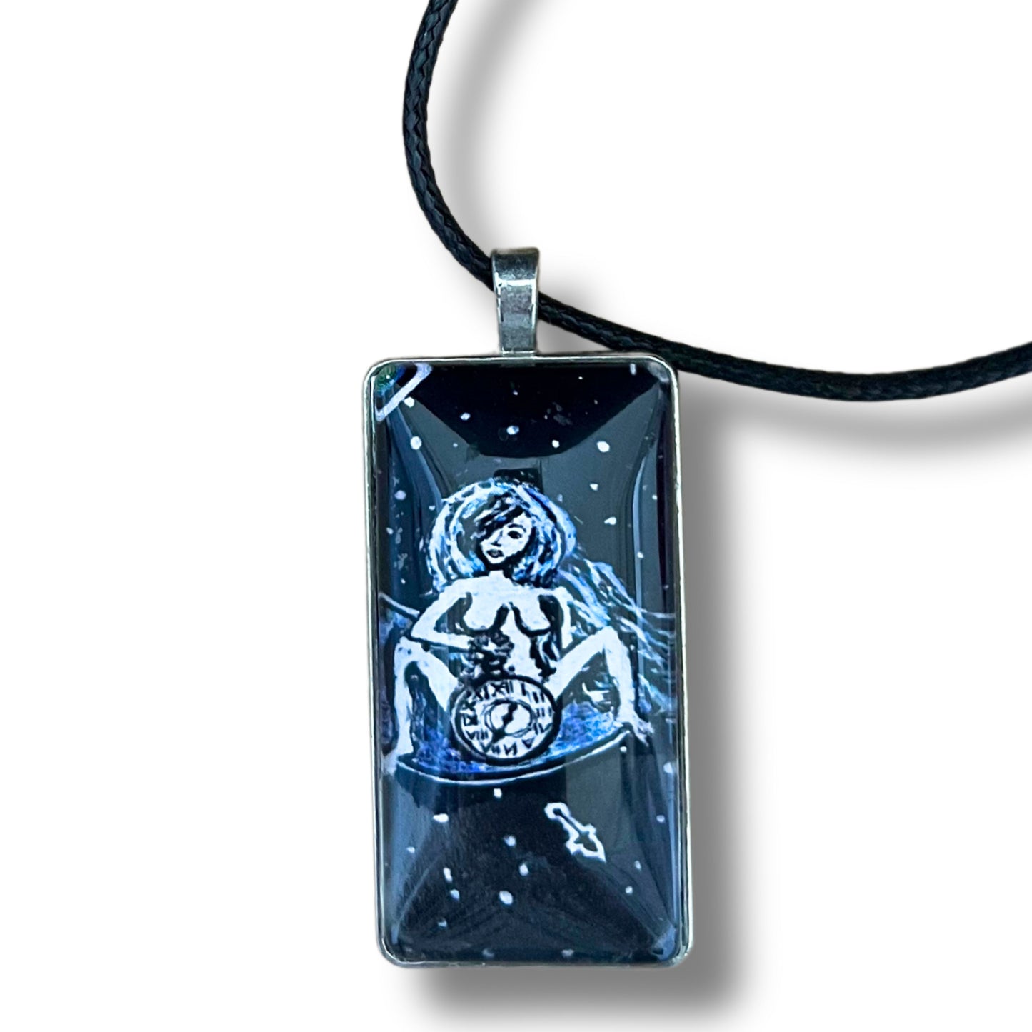 Woman on Moon Pendant