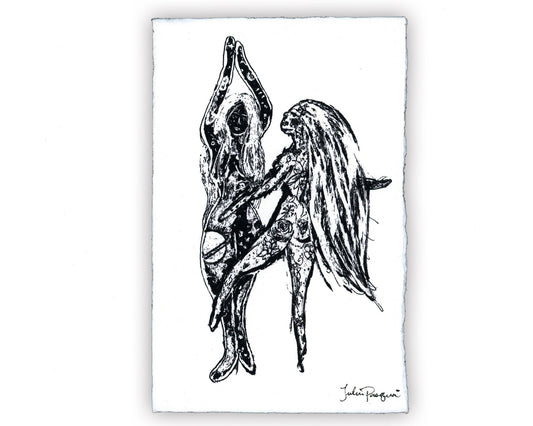 Dancing Women Print (Black and White), 11 x 17