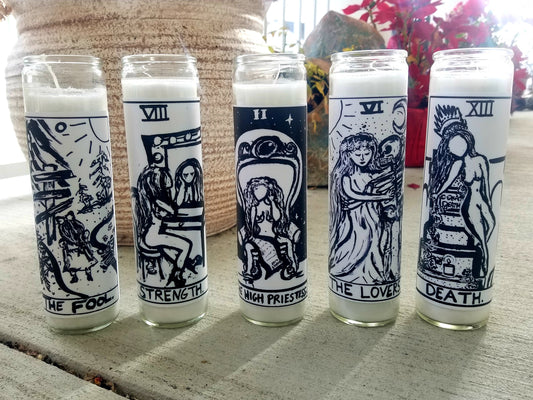 Tarot Card Candles