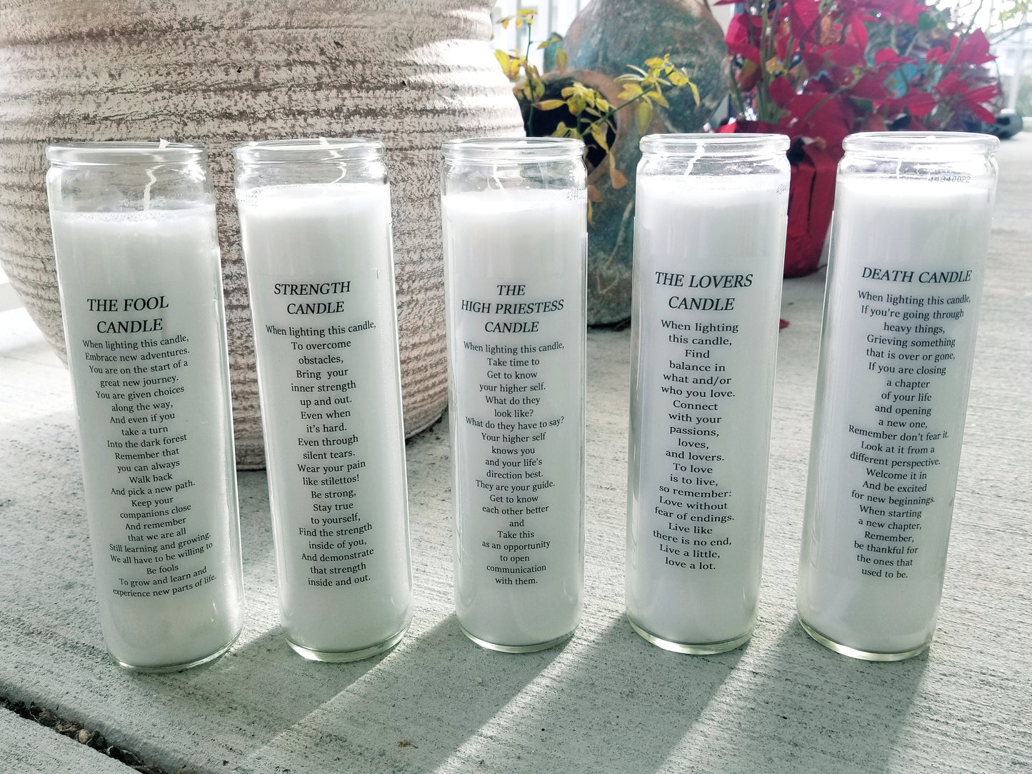 Tarot Card Candles