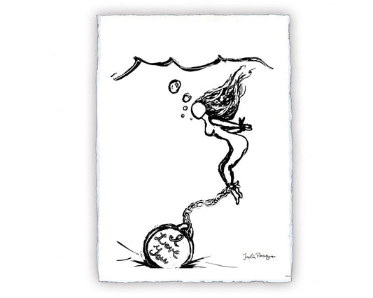 Drowning Print, 8 x 10