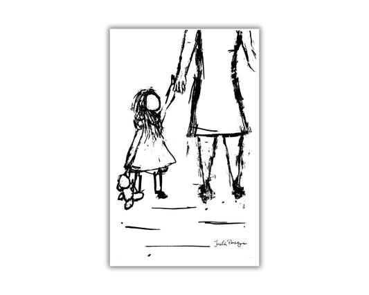 Mom Can We Go? Print, 4 x 6