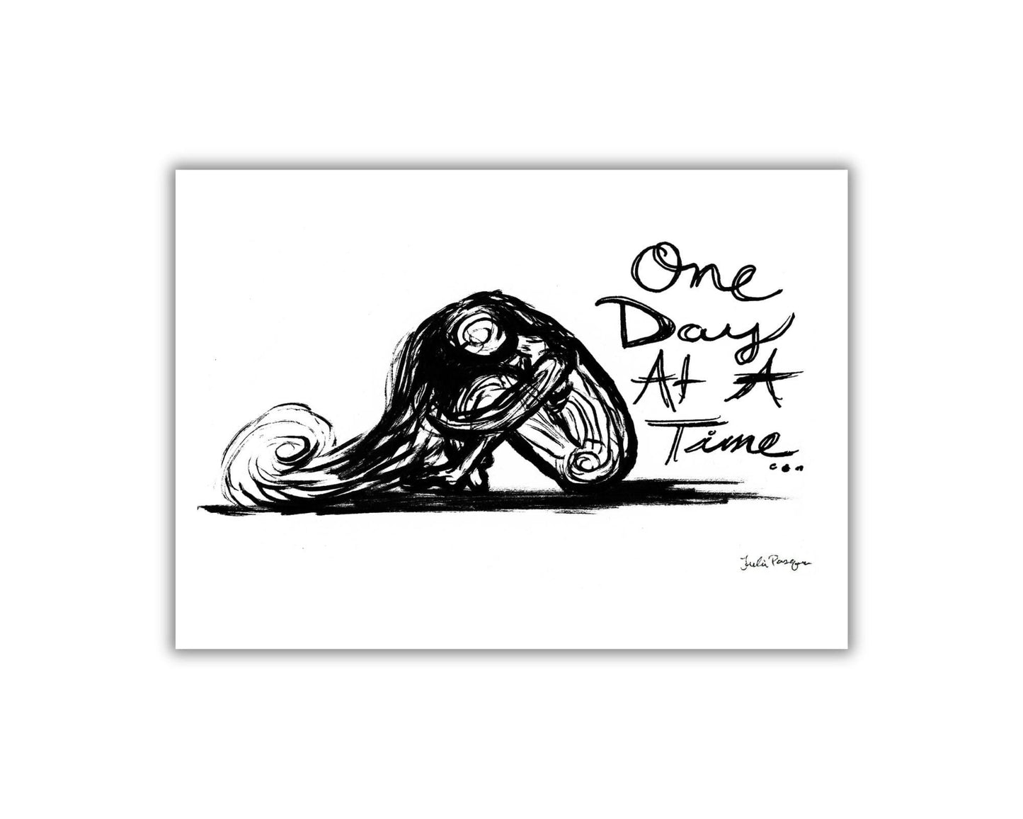 One Day At A Time Print, 4 x 6