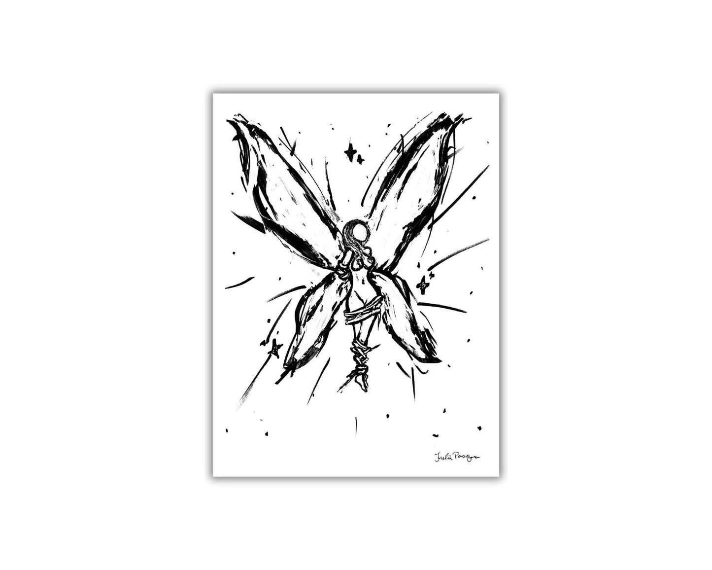 Tied with Wings, 5 x 7