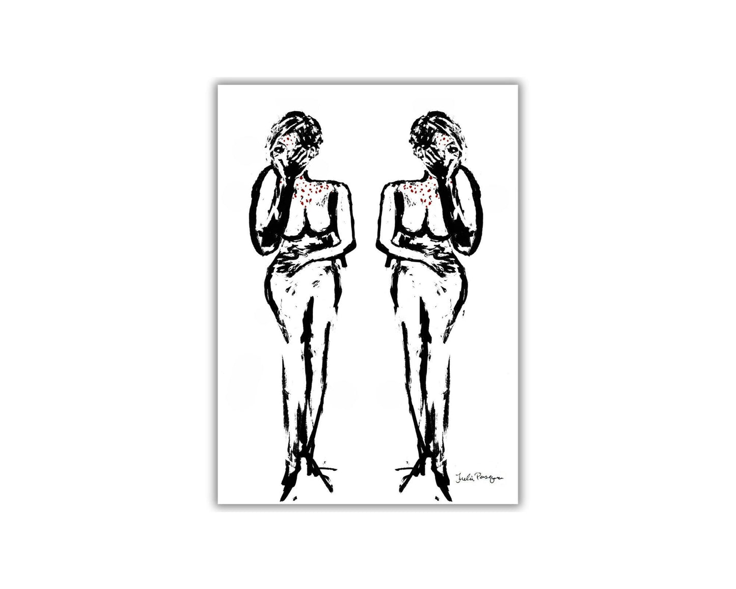 The Twins Print, 5 x 7