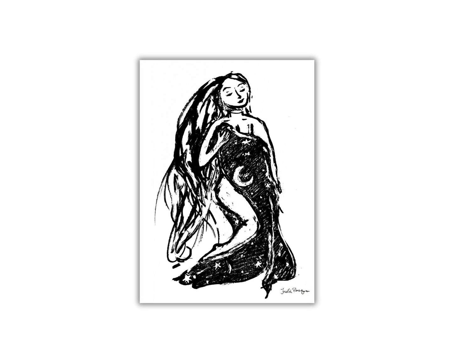 Wrapped Up In The Stars Print, 5 x 7