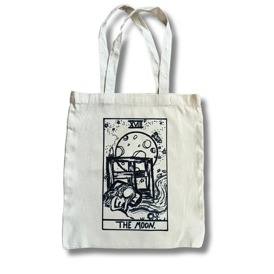 The Moon- Tarot Card Reusable Tote