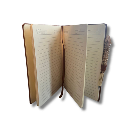 Witch Spell Book Journal with Bone Pen