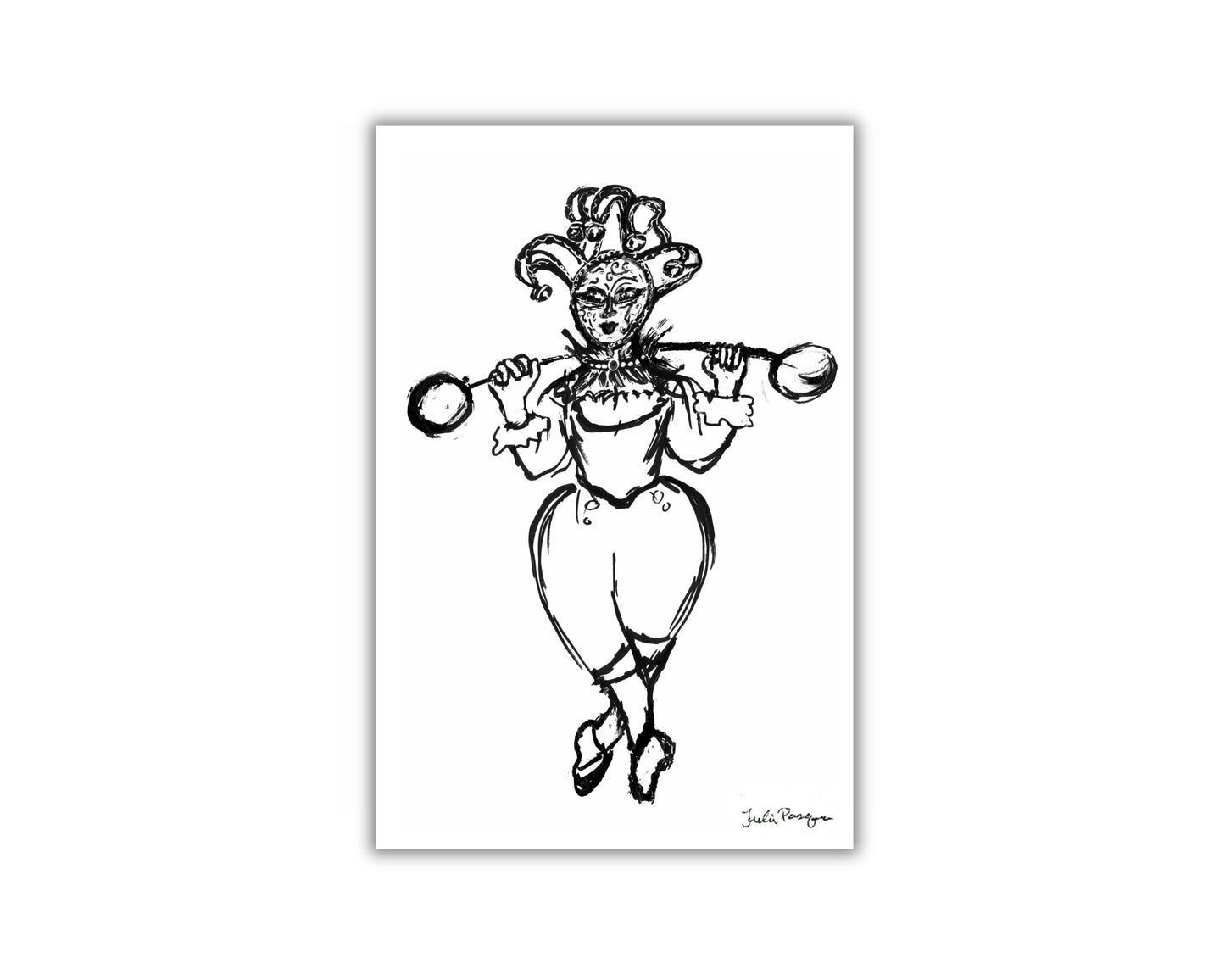 Vaudeville Girl Print, 4 x 6