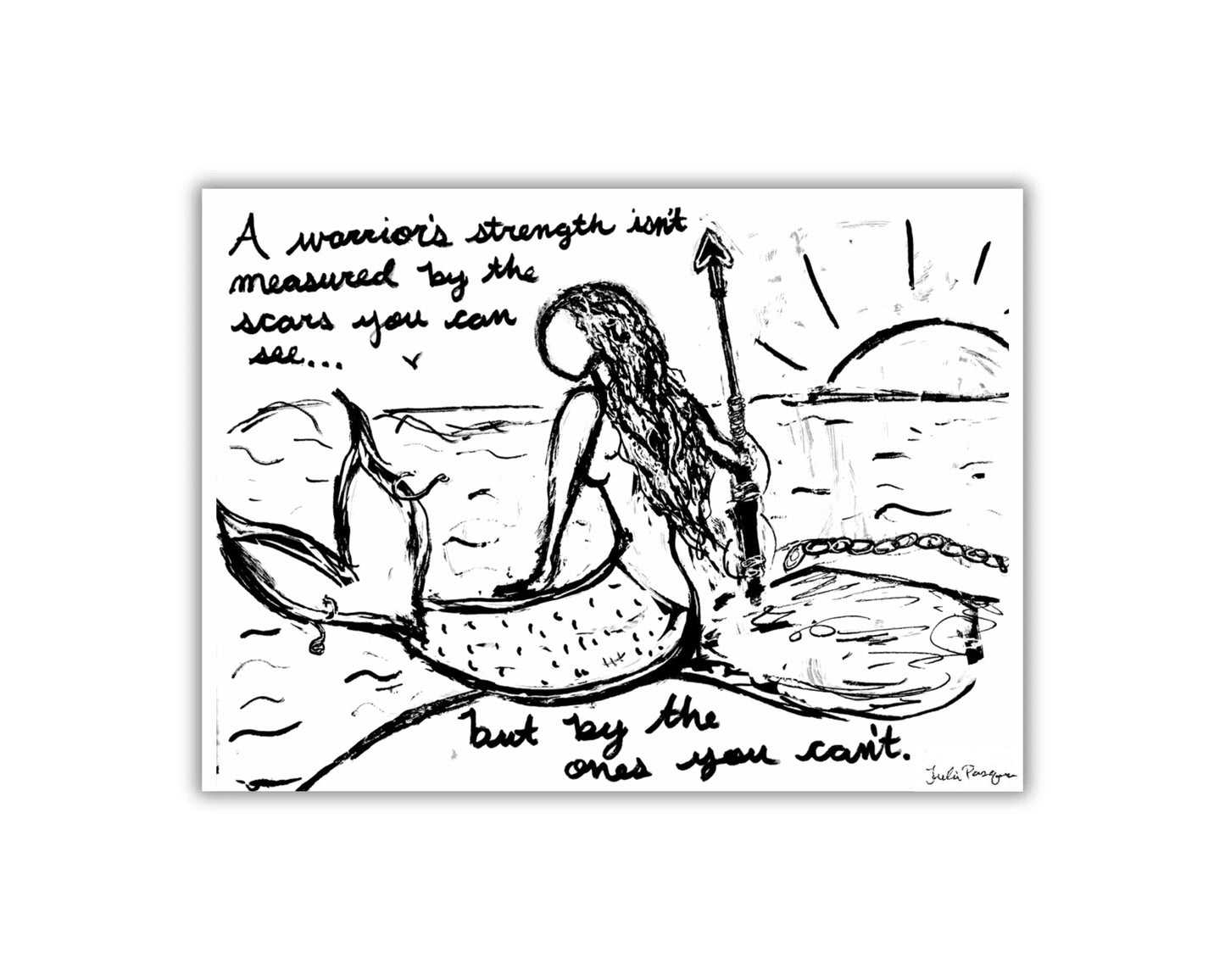 Mermaid Scars, 5 x 7