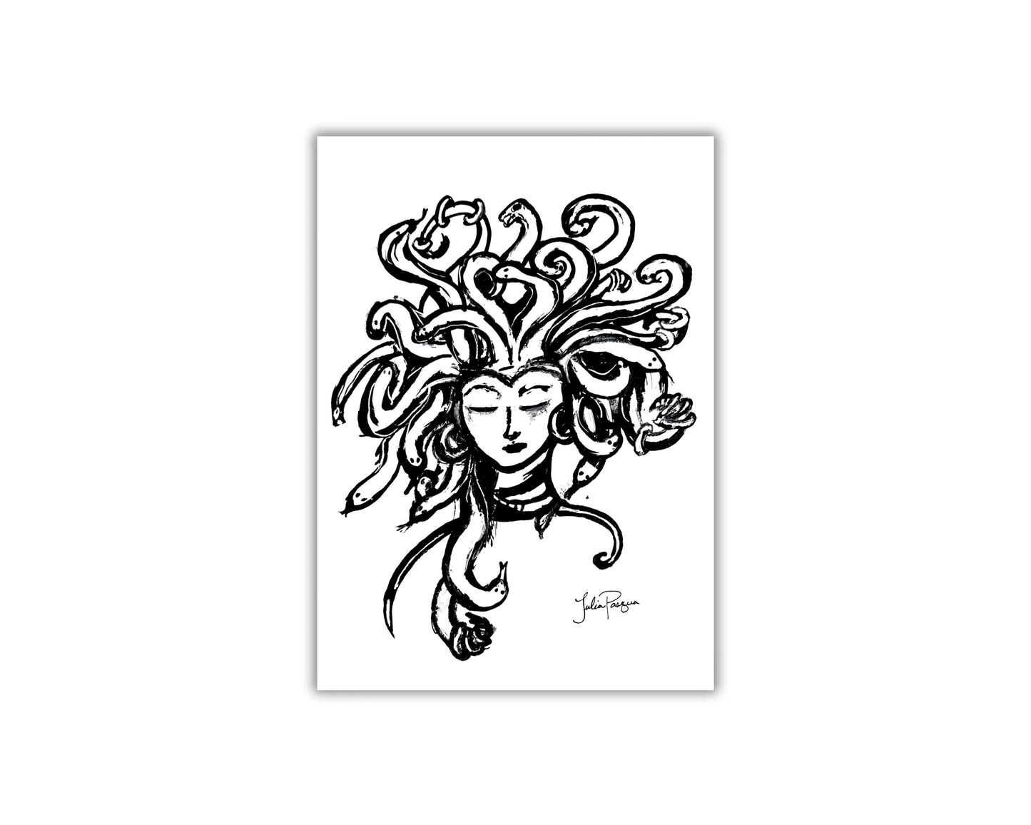 Medusa Piercing Print, 5 x 7