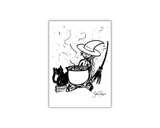 Potion Witch, 5 x 7