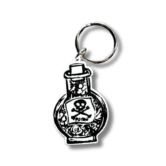 "Poison Bottle" Keychain