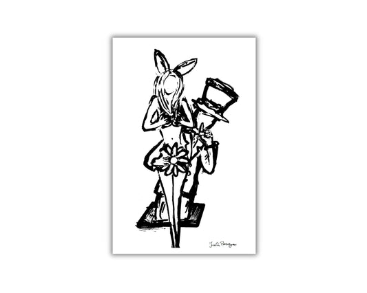 Hatter and Alice Print, 4 x 6