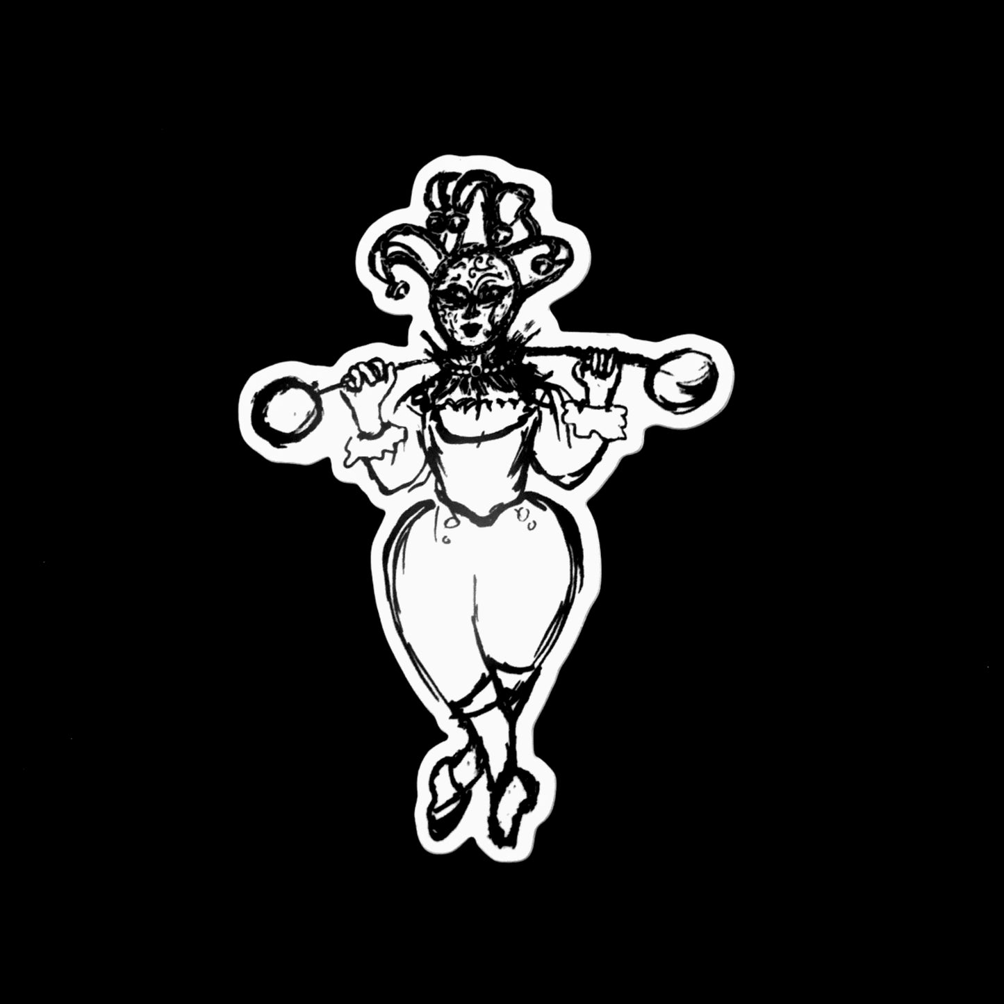 Vaudeville Girl Sticker