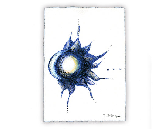 Moon and Sun Print (Color), 8 x 10