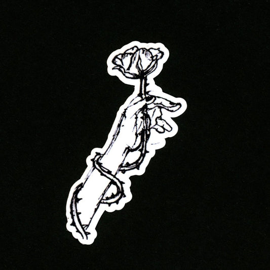Hand with Rose Sticker