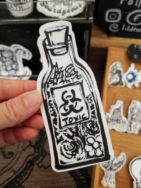 Toxic Bottle Sticker