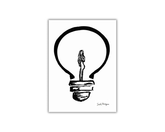 Lightbulb Print, 5 x 7