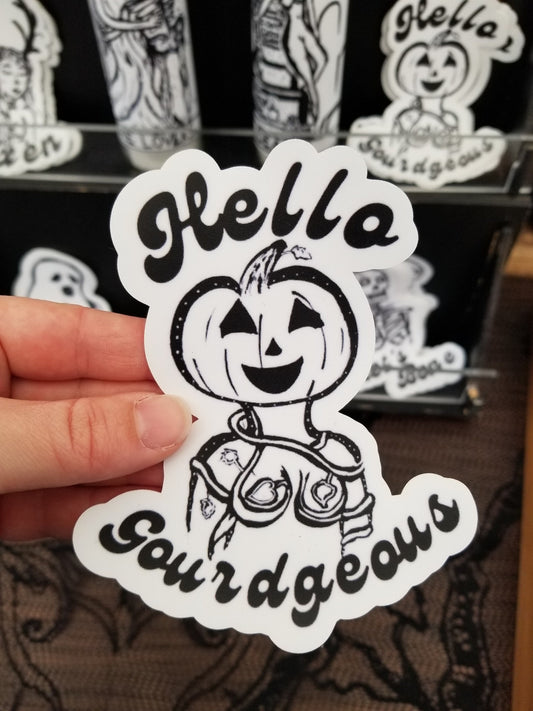 Hello Gourdgeous Sticker