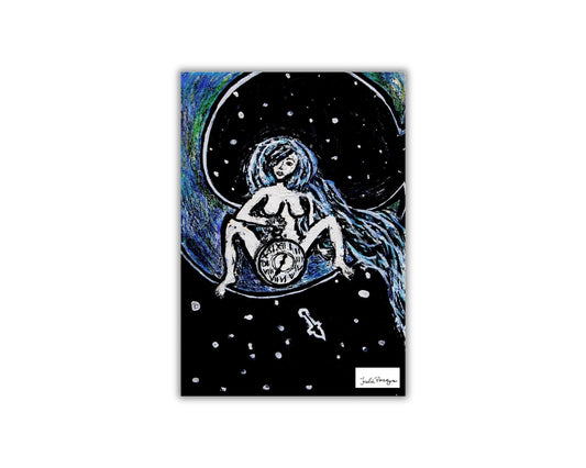 Woman On the Moon Print (Color), 5 x 7